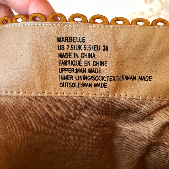 Tall Tan Cutout Buckle Boots - Picture 6 of 8